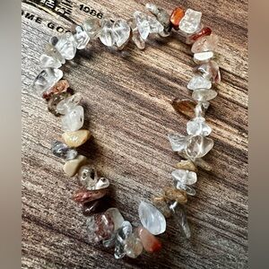 Mixed Quartz Chip Bracelet